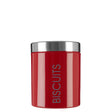 Red Enamel Biscuit Canister