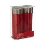 Red Enamel Salt and Pepper Set