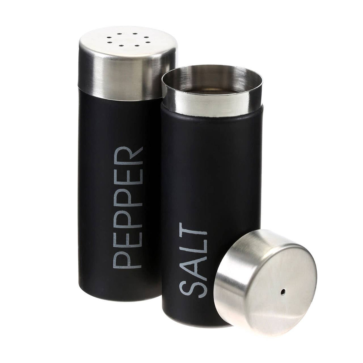Black Enamel Salt and Pepper Set
