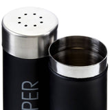 Black Enamel Salt and Pepper Set