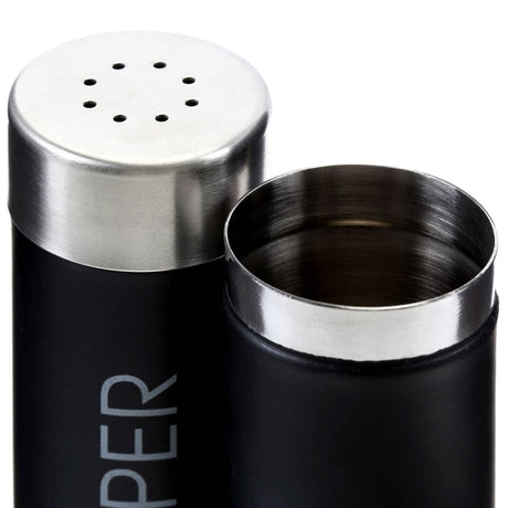 Black Enamel Salt and Pepper Set