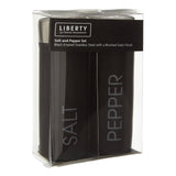 Black Enamel Salt and Pepper Set
