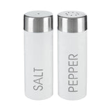White Enamel Salt and Pepper Set