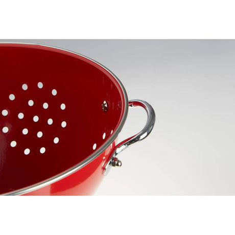 Red Enamel Colander