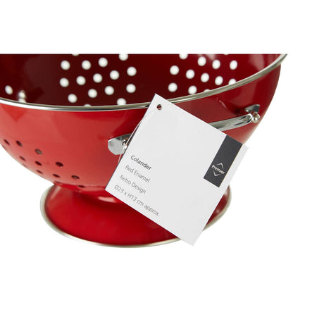 Red Enamel Colander