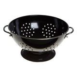 Black Enamel Colander