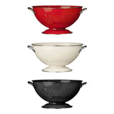 Cream Enamel Colander