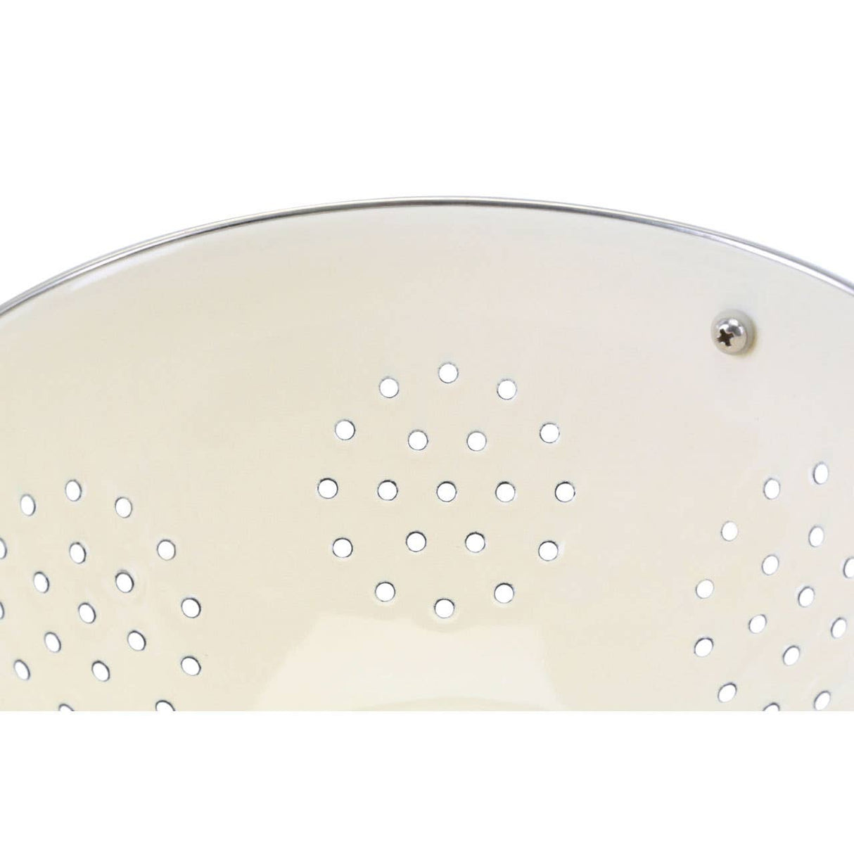 Cream Enamel Colander