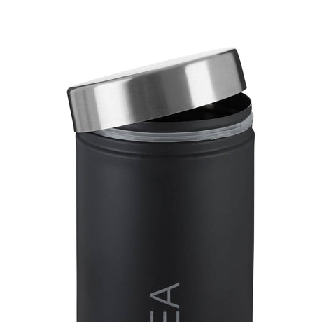 Black Enamel Tea Canister