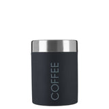 Black Enamel Coffee Canister