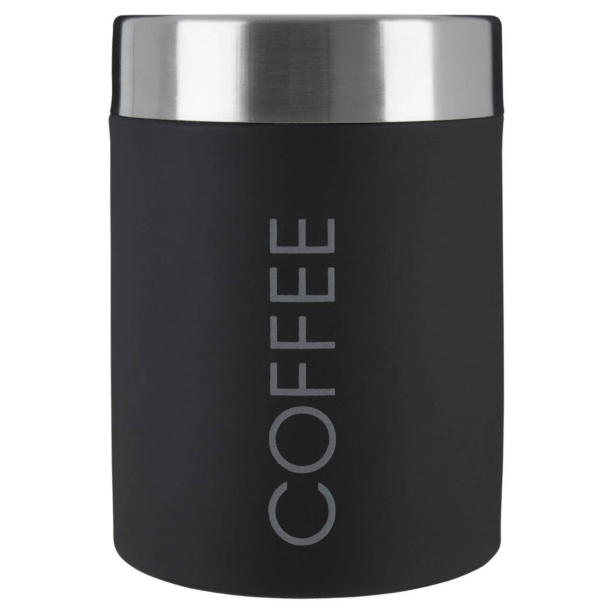 Black Enamel Coffee Canister