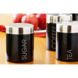Black Enamel Sugar Canister