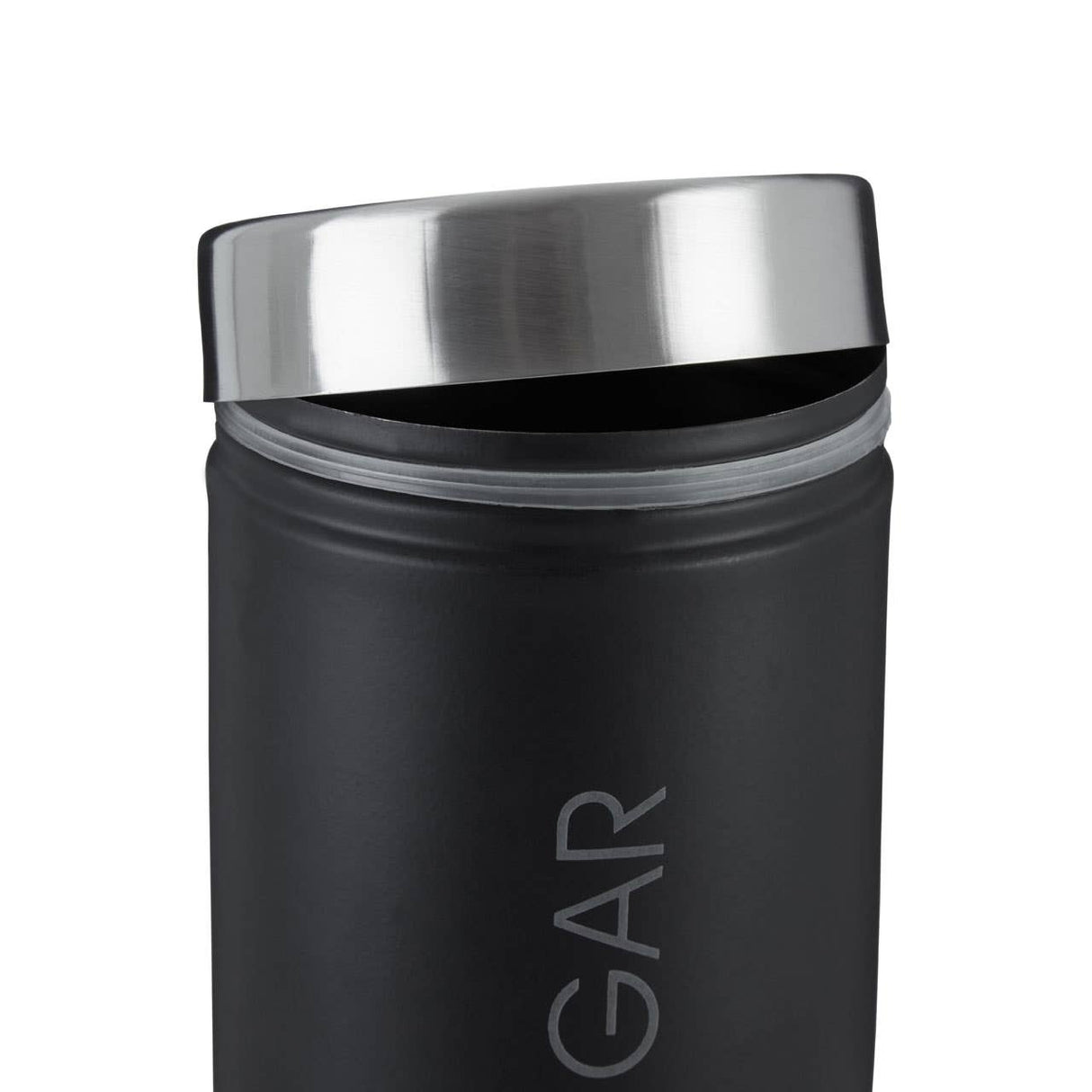 Black Enamel Sugar Canister
