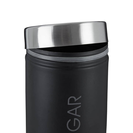 Black Enamel Sugar Canister