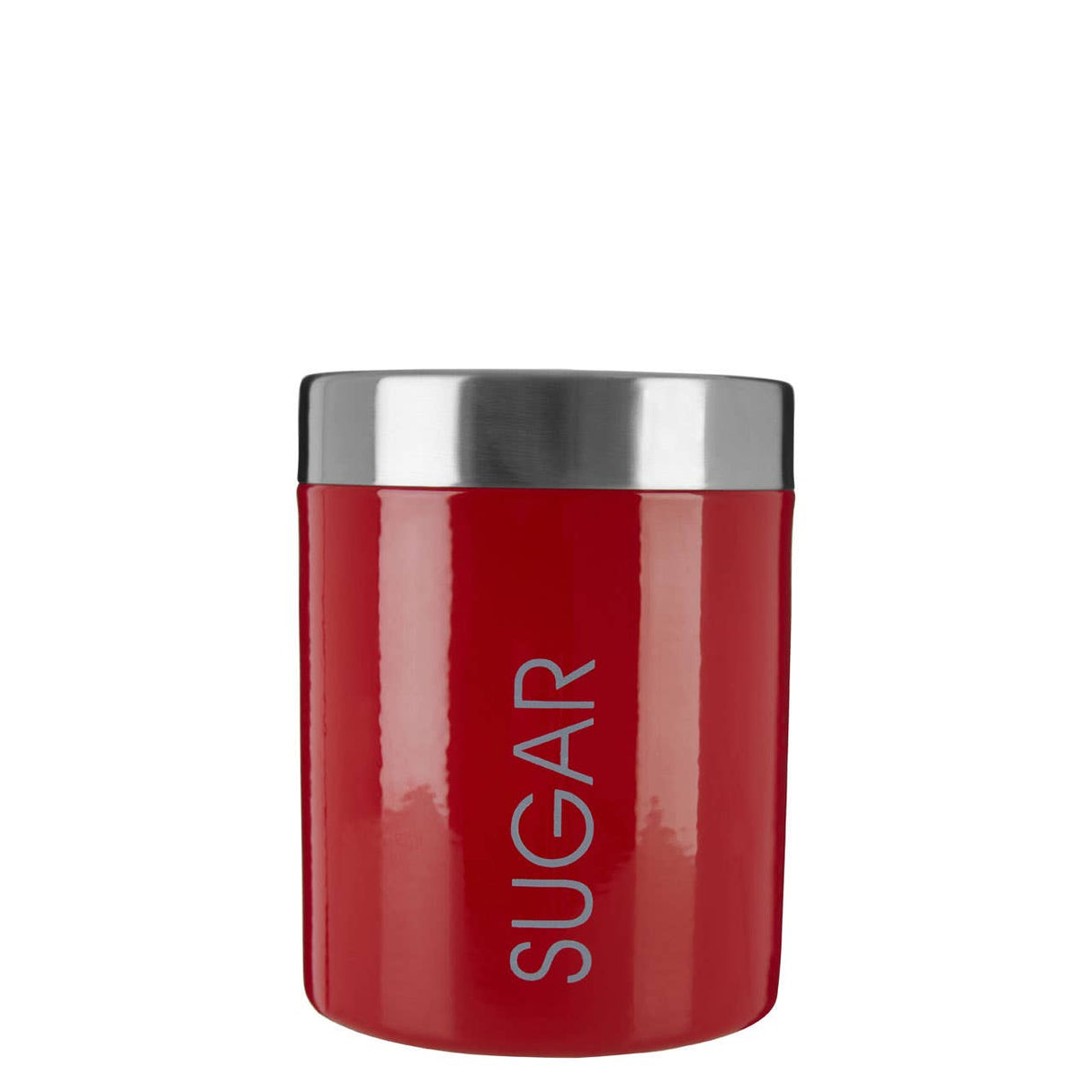 Red Enamel Sugar Canister