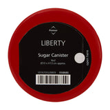 Red Enamel Sugar Canister