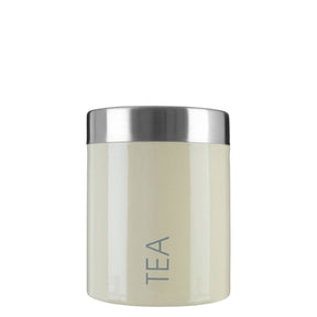 Cream Enamel Tea Canister