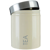 Cream Enamel Tea Canister