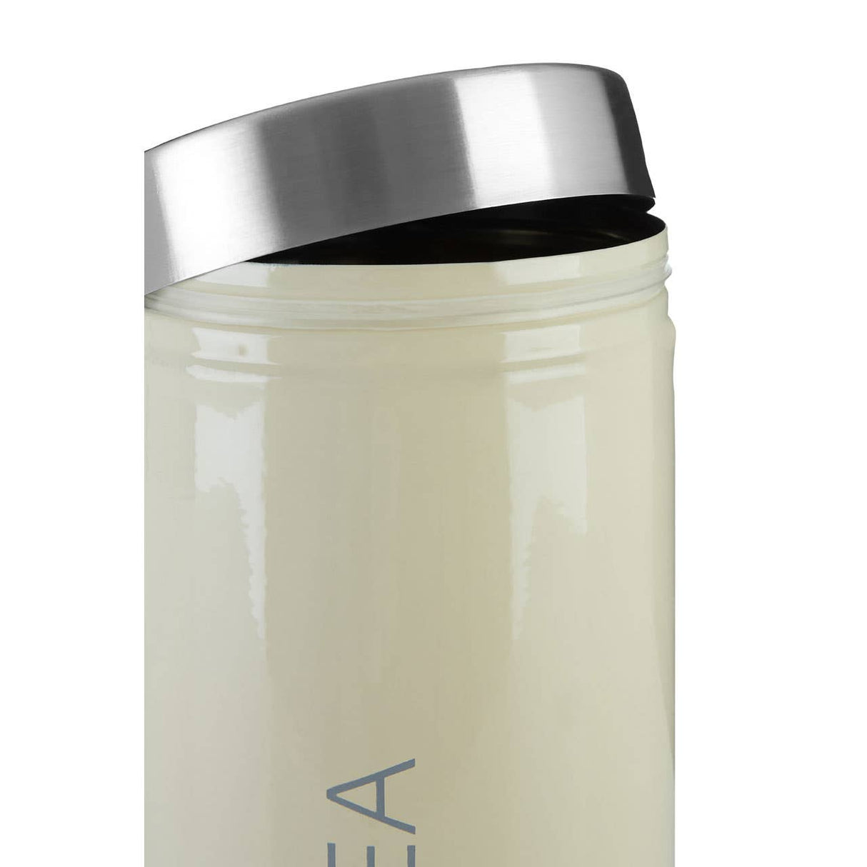 Cream Enamel Tea Canister