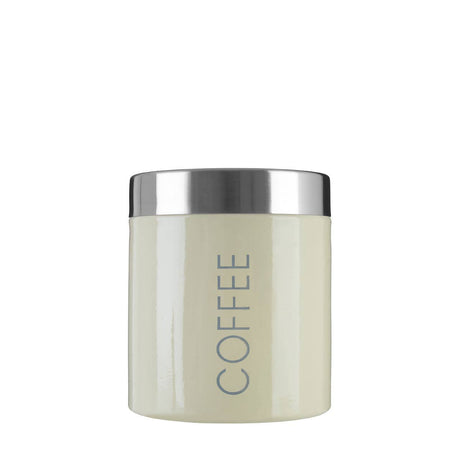 Cream Enamel Coffee Canister
