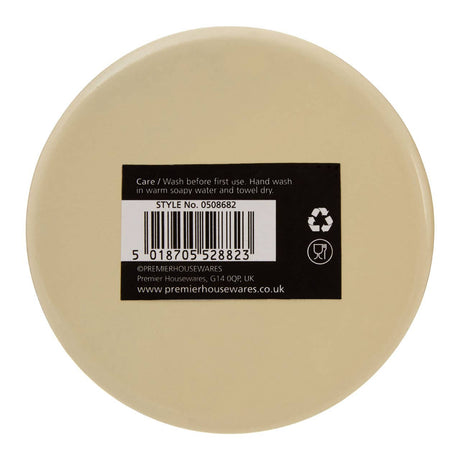 Cream Enamel Coffee Canister