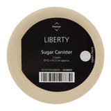 Cream Enamel Sugar Canister