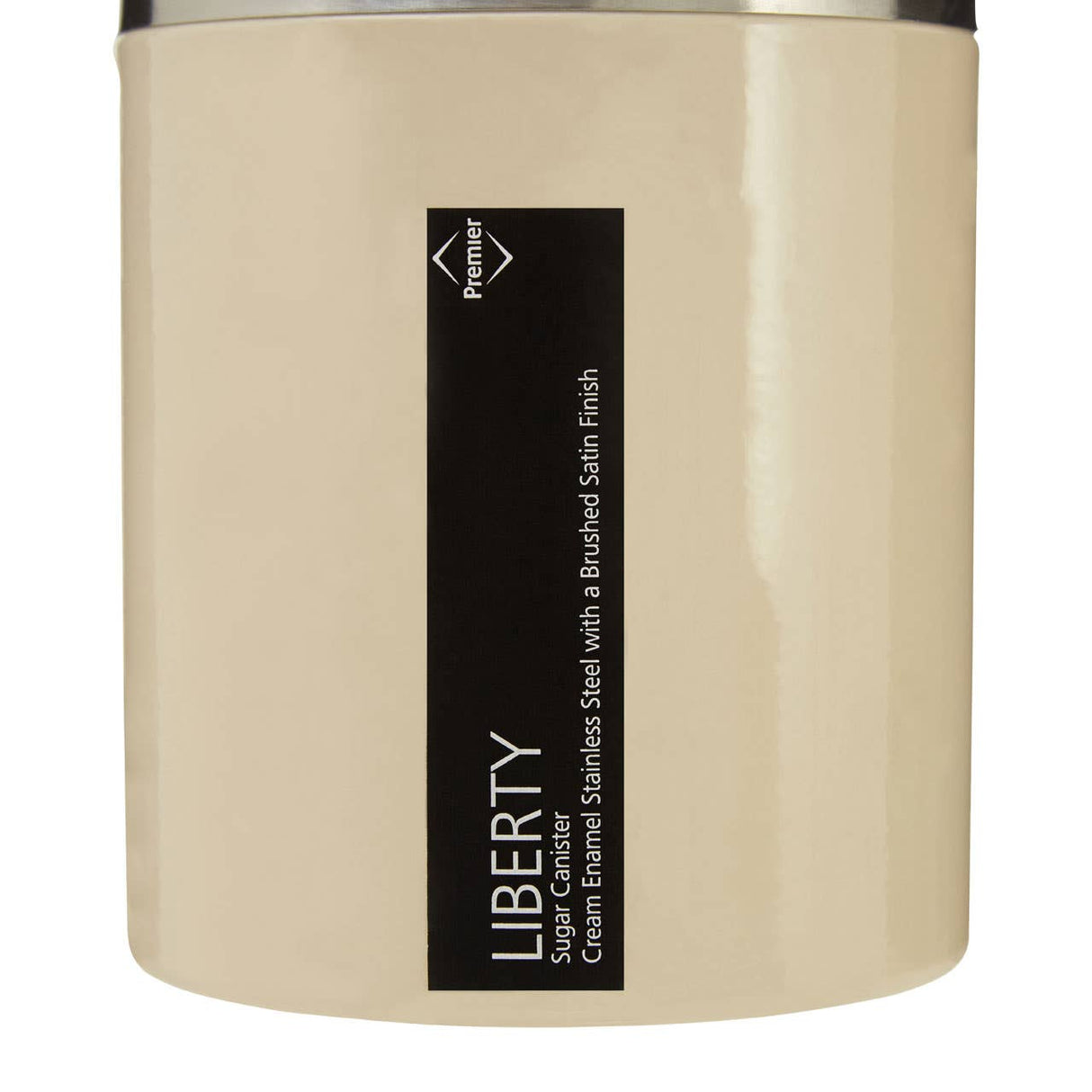 Cream Enamel Sugar Canister