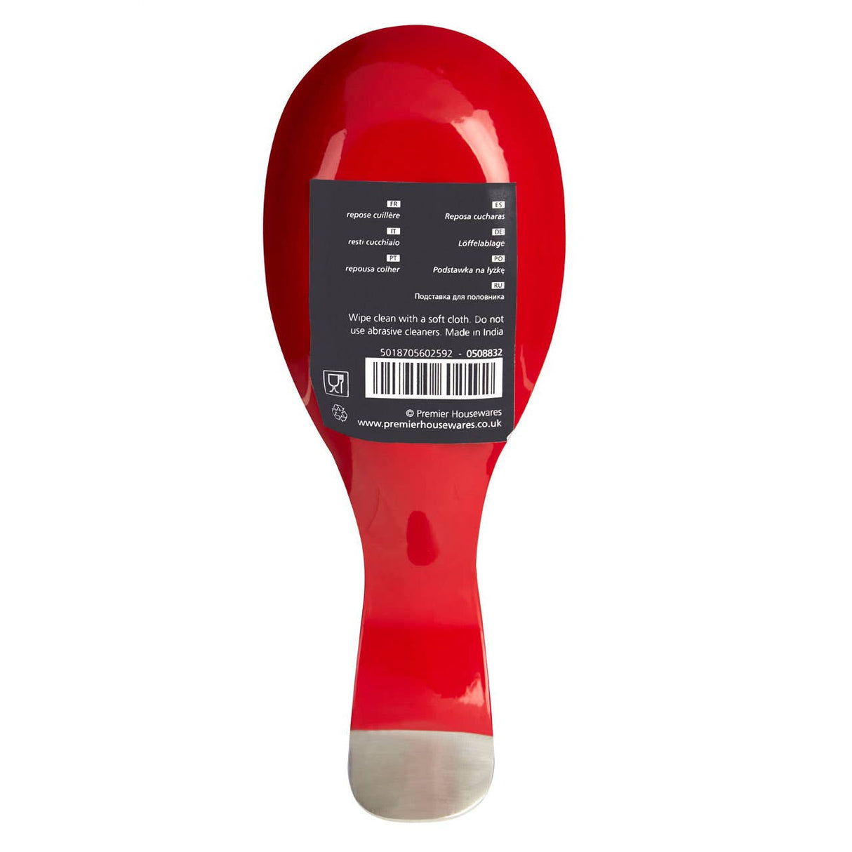 Red Enamel Spoon Rest