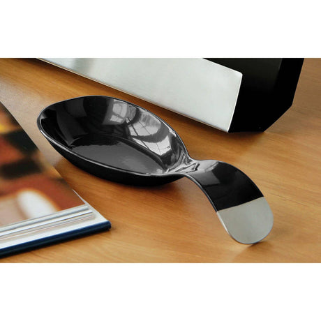 Black Enamel Spoon Rest