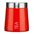 Madison Red Enamel Tea Canister