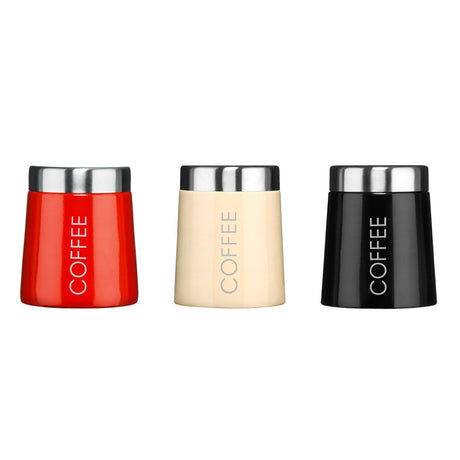 Madison Black Enamel Coffee Canister