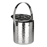 Hammered Effect Stainless Steel Ice Bucket