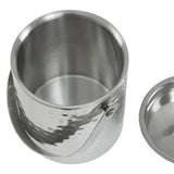 Hammered Effect Stainless Steel Ice Bucket