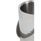 Hammered Effect Stainless Steel Ice Bucket