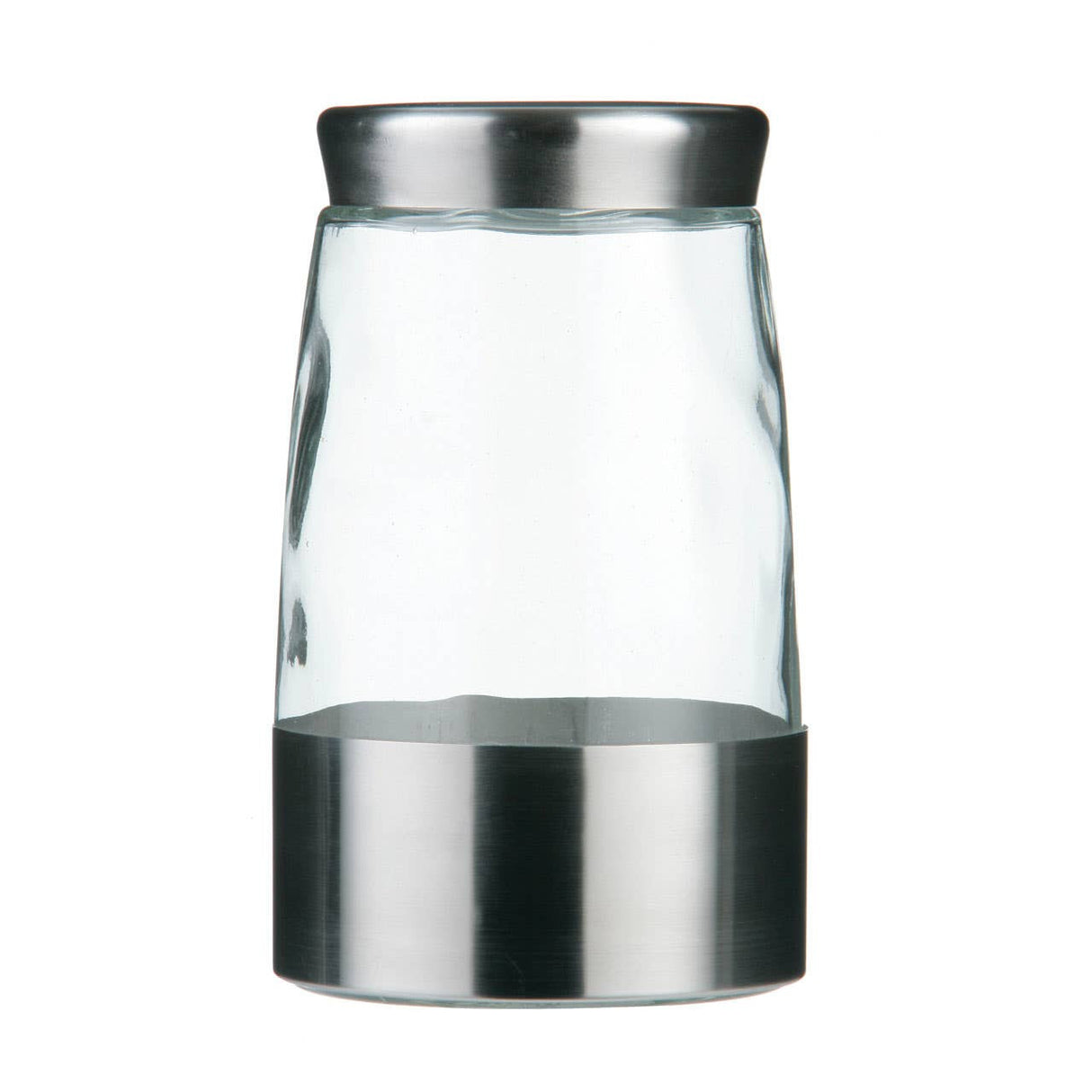 Luca Large Steel and Glass Storage Jar 1700ml