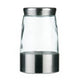 Luca Large Steel and Glass Storage Jar 1700ml