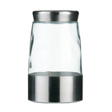 Luca Large Steel and Glass Storage Jar 1700ml