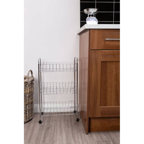Franco Chrome 3 Tier Storage Cart