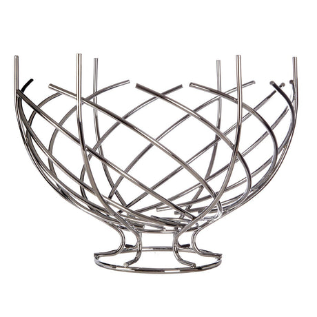 Chrome Nest Shape Fruit Basket