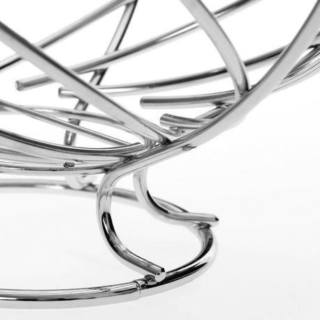 Chrome Nest Shape Fruit Basket