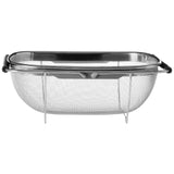 Over Sink Drainer with Expandable Black Handle