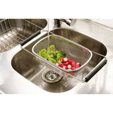 Over Sink Drainer with Expandable Black Handle
