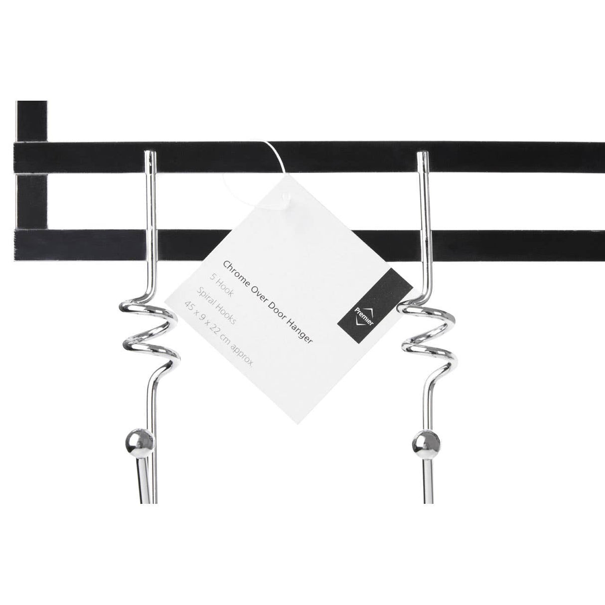 Over Door Chrome 5 Hook Hanger