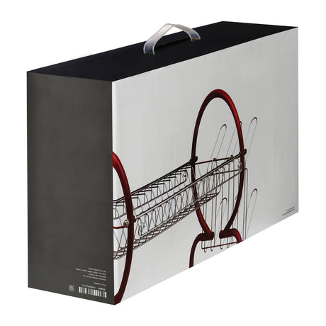 Red Enamel Coated Frame 2 Tier Dish Drainer