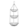 Tavia 3 Tier Chrome Hanging Baskets