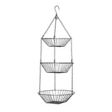 Tavia 3 Tier Chrome Hanging Baskets