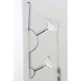 Over Door Clear Diamantes Double Hook
