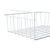 White Under Shelf Large Storage Basket
