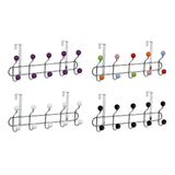 Over Door White Balls Ten Hook Hanger