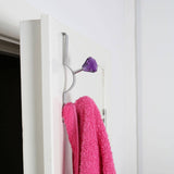 Over Door Purple Diamantes Double Hook